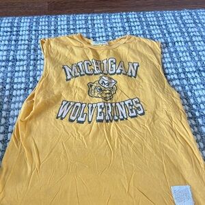 michigan sleeveless top